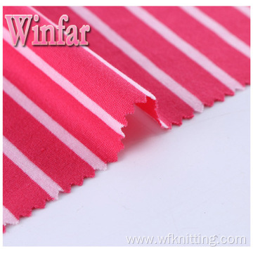 Textile Single Jersey Yarn Dye Spandex Polyester Fabric